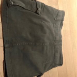 Mini army green cargo skirt